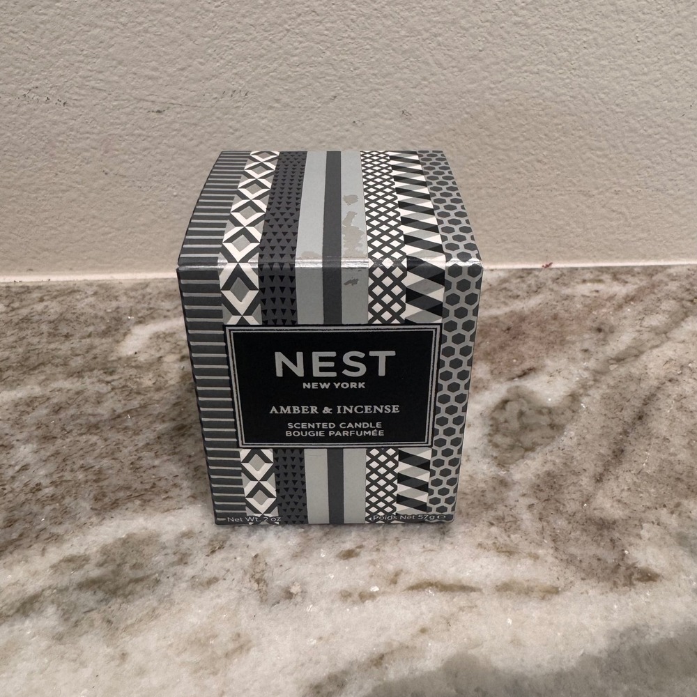 NEST New York Amber & Incense Scented Candle 2 oz Votive New in Box